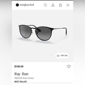 Used Rayaban Polorized Erika metal frames. Excellent condition. With case